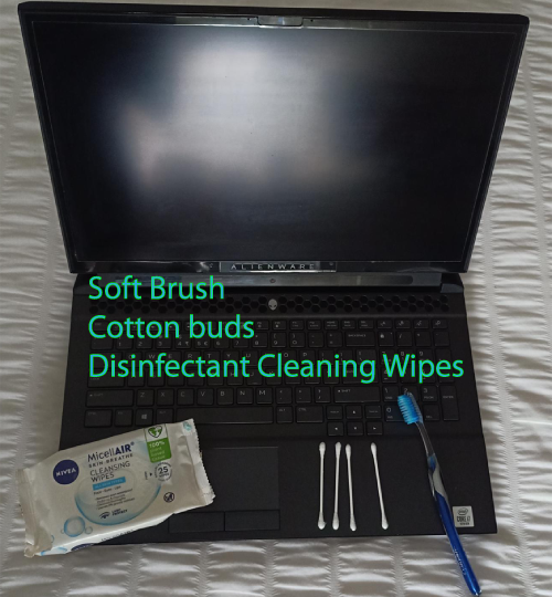 laptop cleaning items detailed