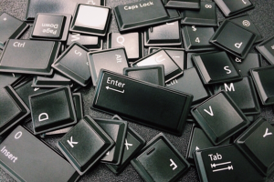 various laptop keyboard keys disassembled